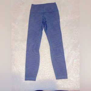 (6)💙EUC Lululemon Align Pants in Wee Are From Space True Navy/Iron Blue